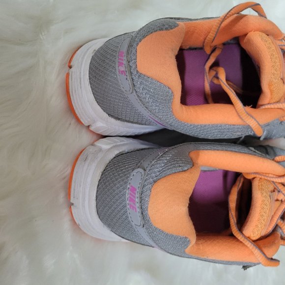 Nike Revolution 2 554900-016 Women's Gray/Orange Athletic Running Shoes Size 7 - Picture 6 of 8